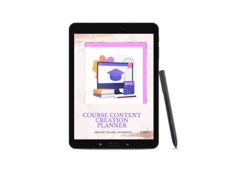 course content creation planner